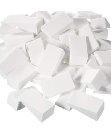 100 Pieces Cosmetic Sponges Latex Makeup Foam Wedges Foundation Beauty Tools (White)