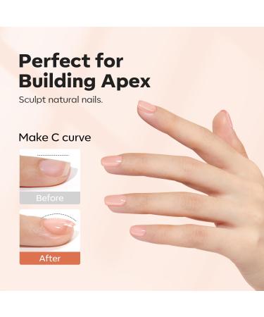 Modelones Pink Builder Gel - 15ml UV Hard Gel for Nail Extensions & Strengthening | Ideal for Gel Nails Art - Buy Online on SooperMarket.com