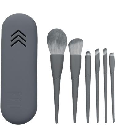 Teksome Makeup Brush Set | Face Eye Eyeshadow Brush Set - Foundation Brush Make up Brushes Set with Storage Bag for Women and Girls grey - Buy Online on SooperMarket.com