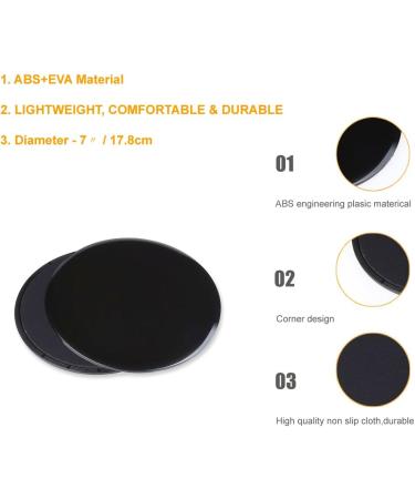 Core Sliders for Full Body Exercise | Double-Sided Gliding Discs for Carpet & Parquet | Effective Core Training & Home Workouts - Buy Online on SooperMarket.com