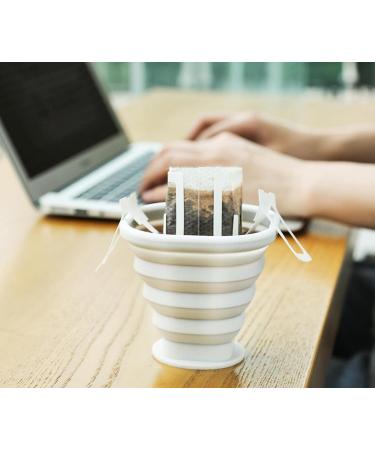 Fisiei Collapsible Cup Set - 4 Pack (Green, Blue, White, Lake Blue) | Portable Cups for Travel, Sports, Camping, and Home Use - Buy Online on SooperMarket.com