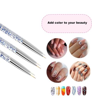 French Manicure Kit - 10Pcs Stamp & Dotting Pen Set for Nail Art Design | Double Sided Stamper & Tools for DIY Home Salon - Buy Online on SooperMarket.com