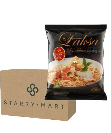 Prima Taste Singapore Laksa La Mian Instant Noodles Ramen 185g (Pack of 12) HALAL