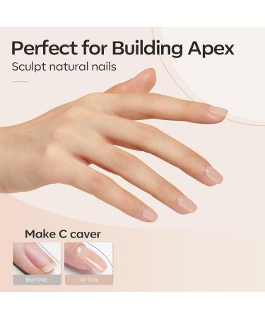 Modelones 8-in-1 Gel Nail Polish Builder Neutral Nude Brown 15ml - Nail Strengthener, Extension Gel, Base & Glue Gel in Bottle - Pack of 1 - Buy Online on SooperMarket.com