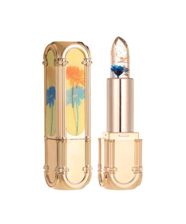 Crystal Flower Jelly Lipstick Temperature Colour Changing Lipstick Tinted Lip Balm Plumping Lip Gloss Moisturising Lip Care Waterproof Lipsticks for Women Long Lasting