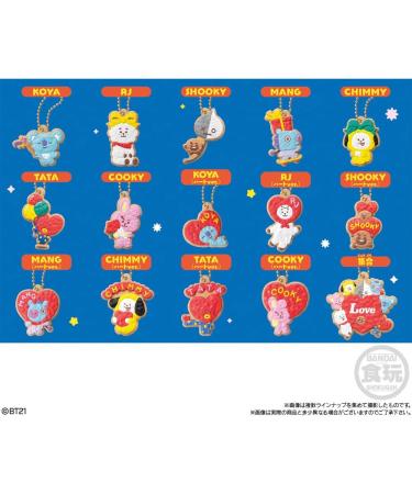 Starry Mart Bandai BT21 Cookie Charmcot Key Chain 1pc With Chewing Gum (Random Character) - Buy Online on SooperMarket.com