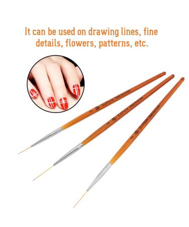 Nail Art Drawing Line Brush - UV/LED Painting & Builder Tips for Perfect Nails - International Shipping - Buy Online on SooperMarket.com