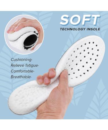 Memory Foam Shoe Insoles | Arch Support & Shock Absorption | Cropable & Cushioning | Men & Women US 5-10 - Buy Online on SooperMarket.com