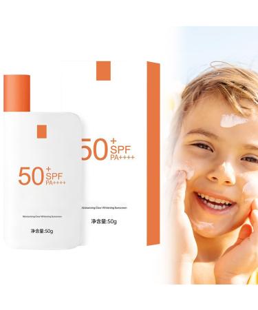 Sunscreen SPF 50 Face Ultra Light UV Protetion Suncream Sun Cream SPF 50 Waterproof Face Sunscreen Sweatproof Facial Sunscreen Face Moisturiser Sunscreen Non-Perfumed Travel Size For Women Men 50ml