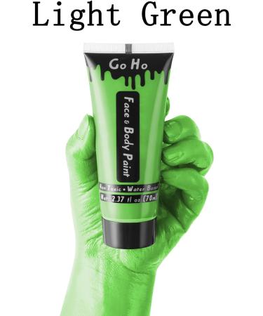Go Ho Light Green Cream Face Paint 2.37oz - Water Based for Hulk, Witch, Gamora - Halloween Cosplay & Festivals - Buy Online on SooperMarket.com