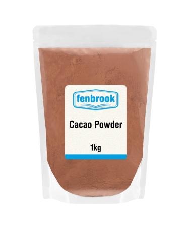 Cacao Powder 1kg by Fenbrook - Unsweetened Cocoa Powder with Rich Chocolate Flavour Perfect for Baking Smoothies and Hot Cocoa