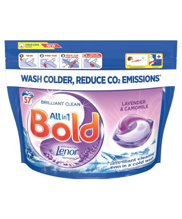 Bold All in 1 Lavender & Camomile Pods 57 Washes Lavender 57 Count (Pack of 1)