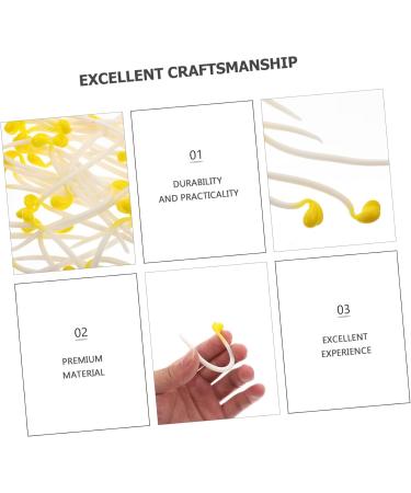 Alipis 200 Pcs Bean Sprouts Toy Bean Sprout Prop Faux Veggies Plastic Models Stress Reliever PVC Fake Food Assorted Color1x4pcs 10X5CMx4pcs - Buy Online on SooperMarket.com
