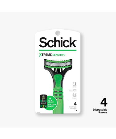 Schick Xtreme 3 Sensitive Skin Disposable Razors for Men - 12 Count Pack, Packaging May Vary - Buy Online on SooperMarket.com