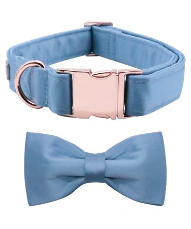 Lionet paws dog collar with fly - comfortable silk blue dog collar with removable fly for xlarge dogs neck 40-66cm XL (1 Pack) blue