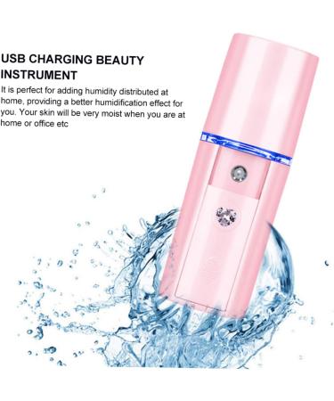 WOONEKY 1pc Hydrating Instrument Small Humidifier Facial Moisturizing Device USB Humidifier Pink Abs - Buy Online on SooperMarket.com