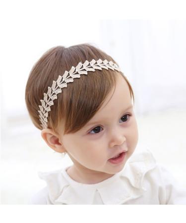 COUXILY Baby Girls Lace Flower Headband - 4 Pack Faux Leather Elastic Hairbands for Newborns & Toddlers - Perfect for Everyday & Special Occasions - Buy Online on SooperMarket.com