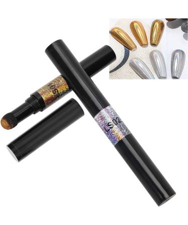 2 colors/set Chrome Air Cushion Nail Powder Pen Manicure Cushion Magic Pen Nail Glitter Mirror Powder Pen Manicure Tool for Home and Nail Salon - Buy Online on SooperMarket.com
