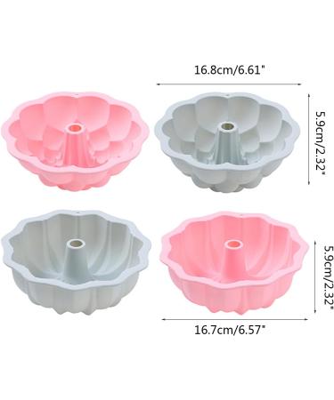 Cookie Cutter Grade Silicone Chocolate Flowers and Braided Baking Utensils Fondant Mold Gift Silicone Muffin Molds Pink flower pattern - Buy Online on SooperMarket.com