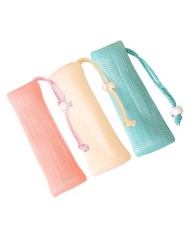 MUSISALY 3pcs Soap Bag Foam Net Soap Saver Pouch Soap Savers Soap Saving Soap Net Pouches Soap Sock or
