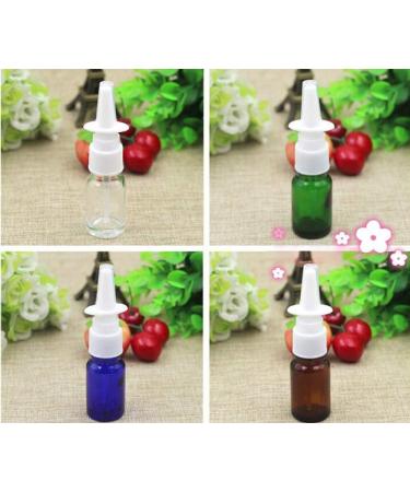 6-Pack 10ml Empty Refill Glass Travel Bottles - Fine Mist Nose Spray for Cosmetics & Perfume - Brown Storage Containers for Medical Use - Buy Online on SooperMarket.com