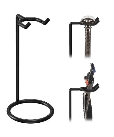 Linkidea Safety Razor Stand, Stainless Steel Shaving Brush Holder, Deluxe Men's Shaving Holder Base, Compatible with Fusion 5 Proshield & Proglide, Mach 3 Classic (Black) Black Tall