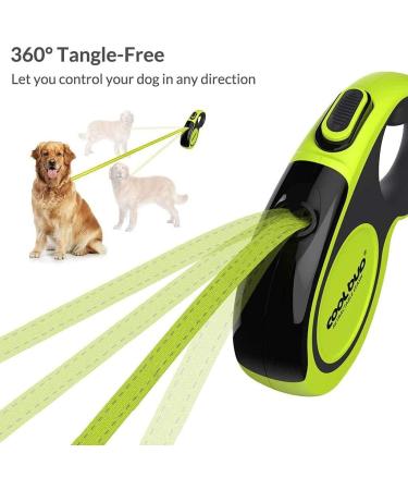 Pecco Retractable Dog Lead 5M Extendable Dog Lead Heavy Duty Leash for Medium& Large Dogs 16 feet Extensive Dog Leash with One Button Brake & Lock System Up to 50KG - Buy Online on SooperMarket.com