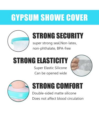 Waterproof Foot Shower Protector - Adult Foot Cast Cover for Shower & Bath - Reusable - Protects Broken Toe, Wound, Burns - Buy Online on SooperMarket.com