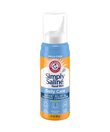 Simply Saline Nasal Mist 3 oz (Pack of 4)