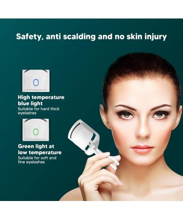 USB Electric Heated Eyelash Curler Heated Eyelash Curler Professional Eyelash Curler Electric Eyelash Curler Heated Eyelash Curler eyelash curler for beautifully curled eyelashes(White pearl) - Buy Online on SooperMarket.com