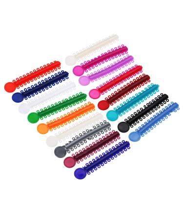 Dental Orthodontic Ligature Ties - 40pcs Multi-color Rubber Bands for Teeth Correction - Buy Online on SooperMarket.com