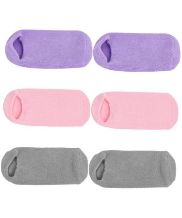 ORFOFE Essential Oil 3 Pairs Foot Gel Socks Non-slip Miss Vegetable Gel Nursing Cover Essential Oils