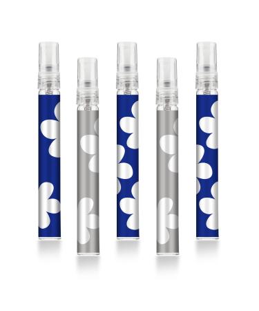 Shu mizara Portable Mini Refillable Perfume Atomizer Bottle Atomizer Travel Size Spray Bottles Accessories Atomizer Perfume Bottle Scent Pump Case for Travel Flower Blue