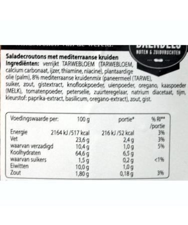Buy Daendels Mediterranean Salad Croutons 700g - Crunchy Toppings for International Shipping - Buy Online on SooperMarket.com