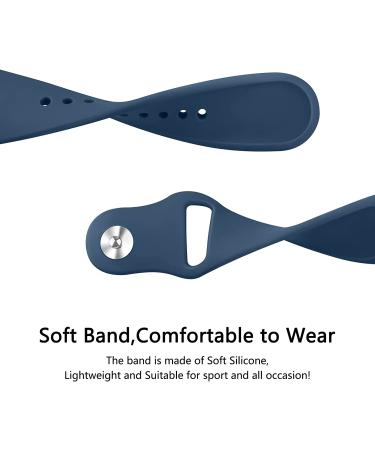 3 Pack Silicone Bands for Fitbit Charge 4 Bands for Women Men  Soft Breathable Sport Replacement Wristbands for Fitbit Charge 4/Charge 3/Charge 3 SE (Black/Navy Blue/Grey  Small) Black/Navy Blue/Grey Small - Buy Online on SooperMarket.com