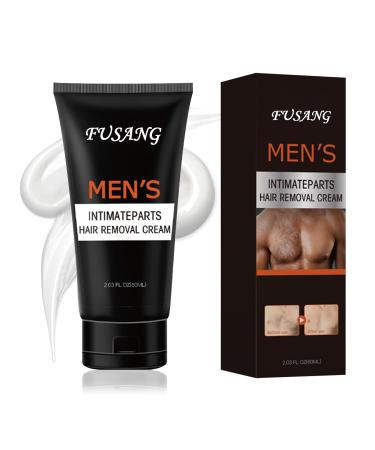 Intimate/Private Hair Removal Cream for Men Easy to Apply Durable Hair Removal Cream Flawless Depilatory Cream for Unwanted Body Hair & All Skin Types Black Box