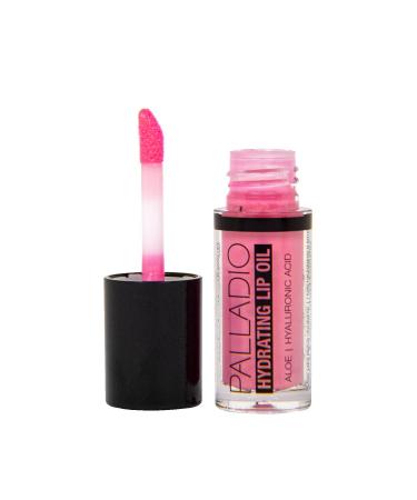 Palladio Hydrating Lip Oil Infused with Hyaluronic Acid Non-Sticky Formula Subtle shine with tinted sheer color liquid lipstick prevents chapped lips Vegan & Cruelty-Free | 0.13 Oz. (AS IF!)