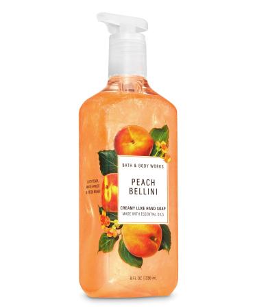 Bath and Body Works PEACH BELLINI Creamy Luxe Hand Soap 8 Fluid Ounce Peach 8 Fl Oz (Pack of 1)