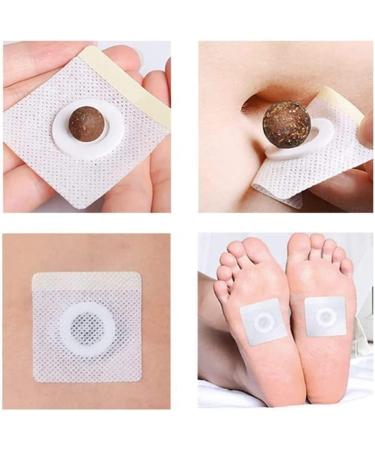 Dttion 30Pcs Mugwort Belly Patch - Natural Wormwood Essence Pills and Navel Sticker - Moxa Hot Moxibustion Navel Pain Relief Wormwood Sticker (60 pcs) Brown - Buy Online on SooperMarket.com