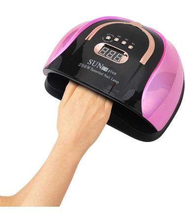 256W UV LED Nail Lamp Professional Fast Nail Curing Lamps UV Nail Light with for Gel Polish with Automatic Sensor/4 Timer Setting Handle Professional Nail Art Tool - Buy Online on SooperMarket.com