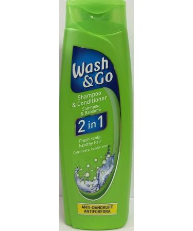 THREE PACKS of Wash & Go 2in1 Shampoo & Conditioner Anti-Dandruff 200ml