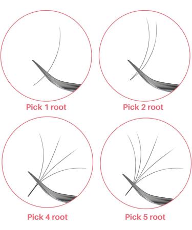 Lash Extension Tweezers Set - Curved & Straight Pointed Applicator Tool for Eyelash Extensions - Buy Online on SooperMarket.com