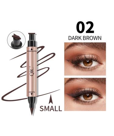 Go Ho Brown Wingliner Stamp - Long Lasting Liquid Eyeliner for Cat Eyes | Super Slim Felt Tip for Precise Application | Tattoo Tool for Perfect Winged Look - 1 PC - Buy Online on SooperMarket.com