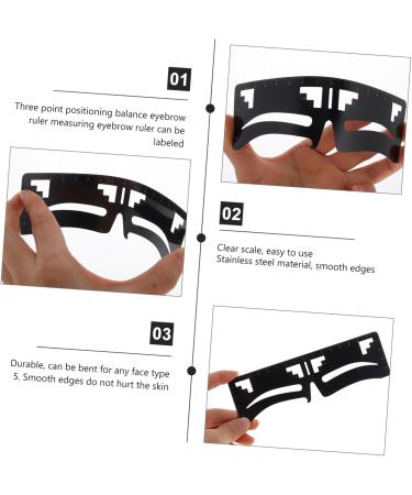 MAGICLULU 4 Pcs Eyebrow Ruler Eyebrow Stencil Template Practical Female Makeup Tool Artifact Make up - Buy Online on SooperMarket.com