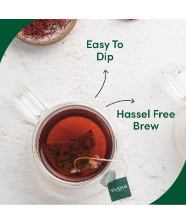 Vahdam Teas Black Darjeeling Tea - 15 Premium Tea Bags (1.06 oz) | Authentic Flavor - Buy Online on SooperMarket.com