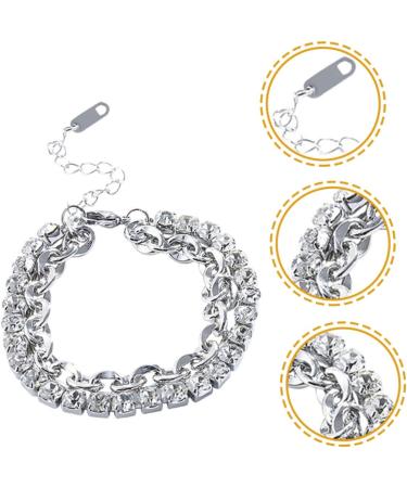 PACKOVE 5pcs Rhinestone Bracelet Charm Bracelets Beaded Jewelry Bracelet for Charms Chain Bracelet Wrist Bracelet Layering Bracelets Girls Bracelet The Chain Wrist Chain Miss Rhinestones - Buy Online on SooperMarket.com