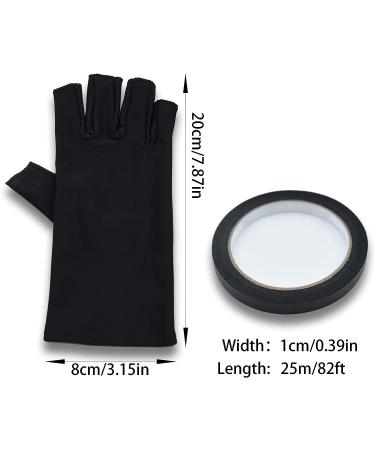 Misoce UV Protection Manicure Gloves for Gel Nail Lamp - Anti UV Tape Included - Buy Online on SooperMarket.com
