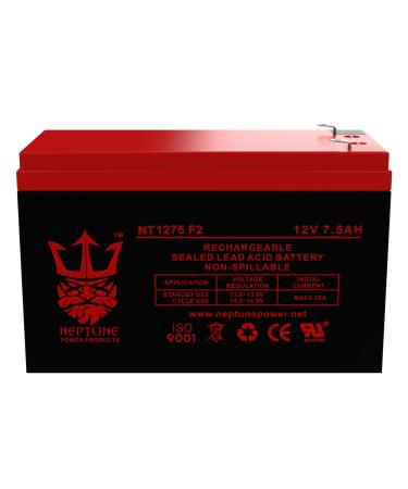 Neptune NT1275F2 SLA Battery Replacement for 12V 7.5AH 8ah 9AH F2/F1