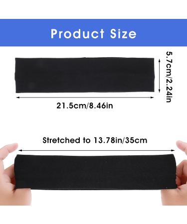 WLLHYF 3 Pcs Non-Slip Yoga Headbands Set for Women - Black White Gray Head Wraps for Workout, Pilates, Running - Soft Cotton Fabric Sweat Hairbands - Buy Online on SooperMarket.com