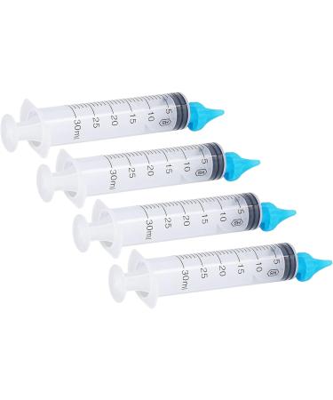 Portable Ear Irrigation Syringe Set - 4pcs Flared Head Soft Tip 20ml 30ml - Buy Online on SooperMarket.com